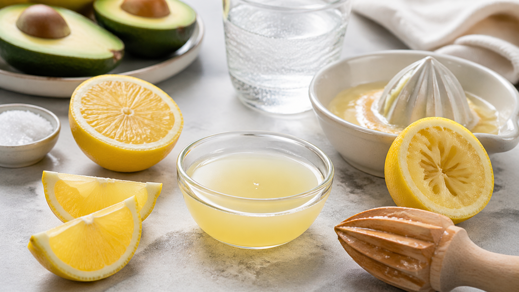 Keto Lebensmittel: Zitronensaft