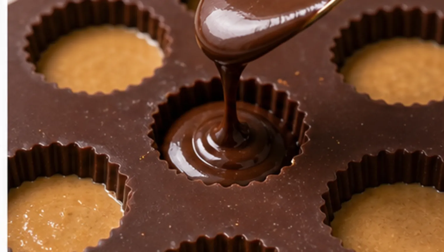 Zubereitungsschritt für Keto-Fat-Bomb mit Erdnussbutter und Schokolade – 12 Stück zum Vorrat während der Keto-Rezeptzubereitung