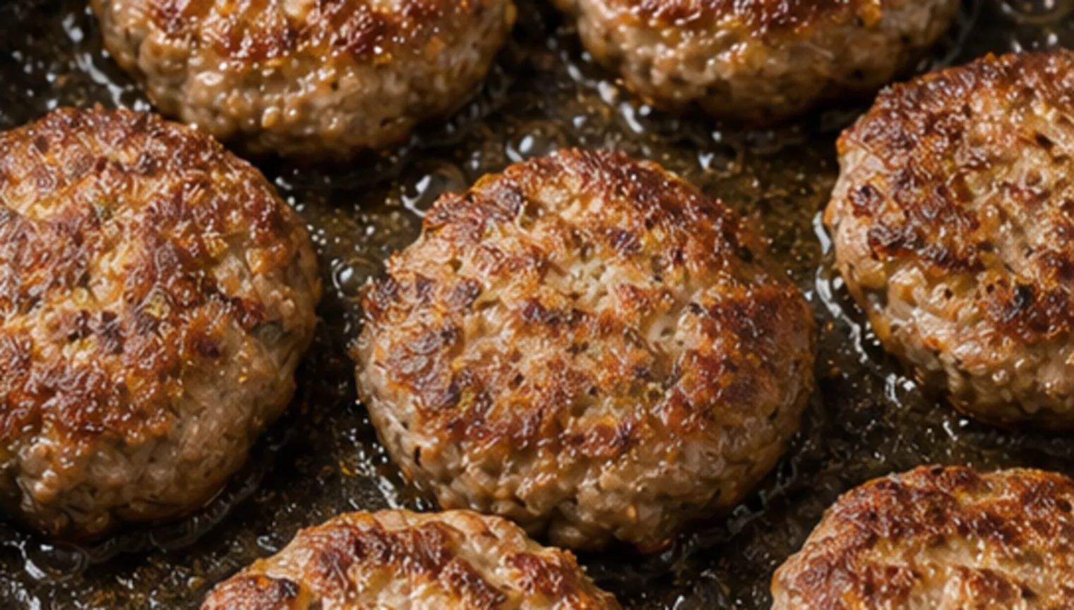 Zubereitungsschritt für Keto Frikadellen mit Senf-Schmand-Sauce und Gurkensalat: 35 g Protein in 35 Minuten während der Keto-Rezeptzubereitung