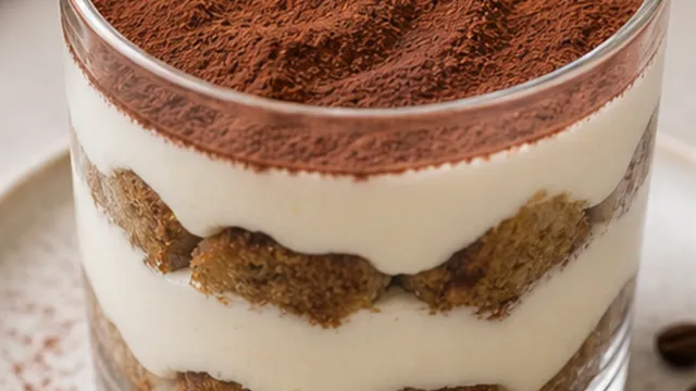 Keto Tiramisu im Glas – ohne Löffelbiskuit und ohne Zucker fertig angerichtet als ketogenes Rezept