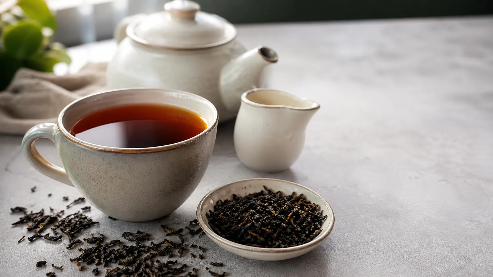 Keto Lebensmittel: Schwarzer Tee in einer Tasse